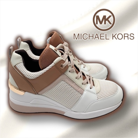 🥳HOST PICK🥳~Michael Kors Georgie Trainer Wedge Sneaker 👟 - Picture 1 of 15
